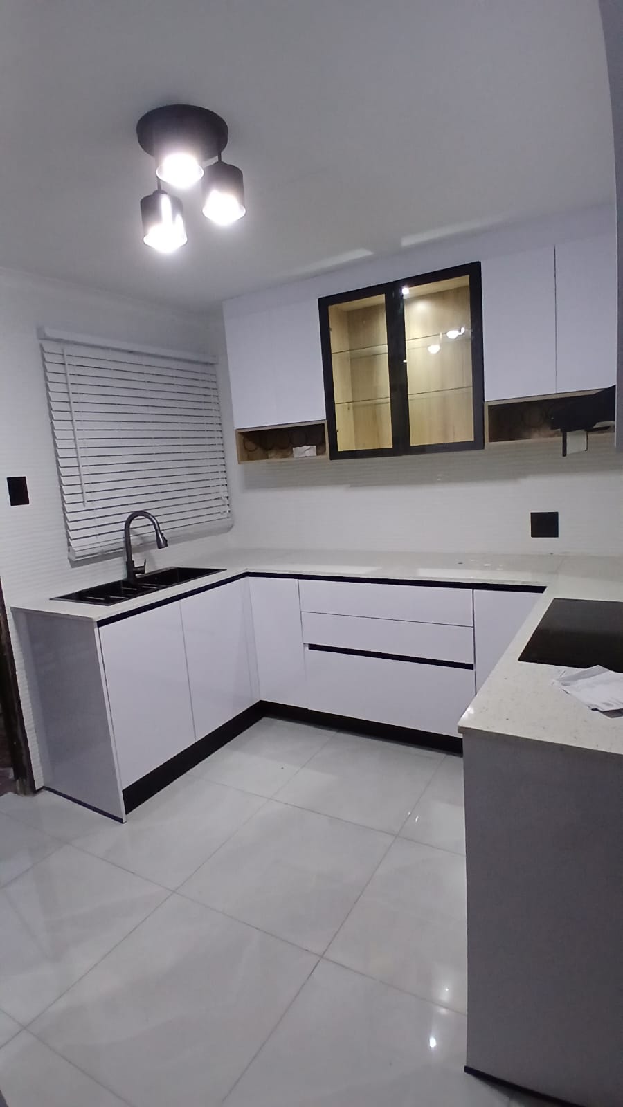 White Modern Kitchen — Full View